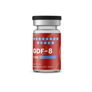 GDF-8 1 mg research vial -- growth differentiation factor 8 (myostatin) research peptide for muscle-physiology studies.